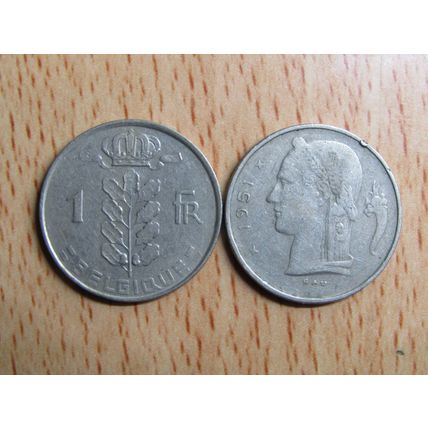 Belgium 1951 1 Franc Belgique (French Text) Coin