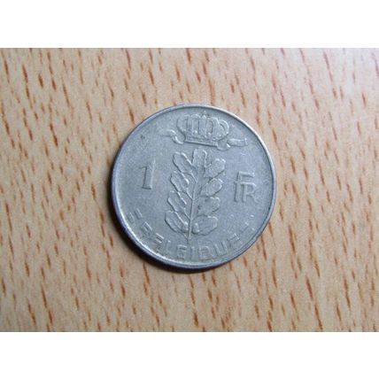 Belgium 1956 1 Franc Belgique (French Text) Coin