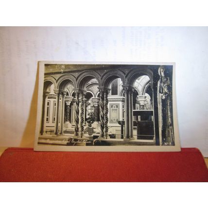 THE BYZANTINE? COURT, CRYSTAL PALACE, LONDON unused antique postcard RP =