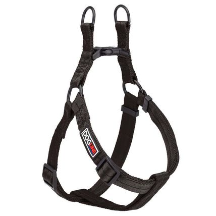 Flat Nylon Harness W3/4" L18"-25" Black M