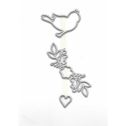 Tattered Lace. Love Bird Berries Die & Embossing Folder Set. Die Cutting Crafts