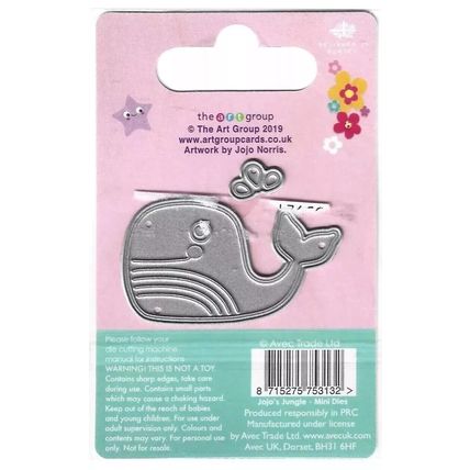 JoJo's Dreamland. Whale Die Set. Die Cutting Cardmaking Scrapbooking Crafts