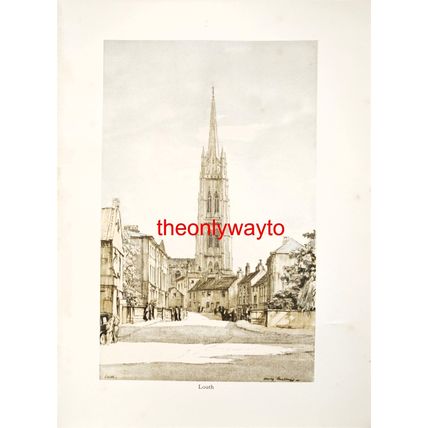 Louth, Lincolnshire, Book Illustration (Print), 1936