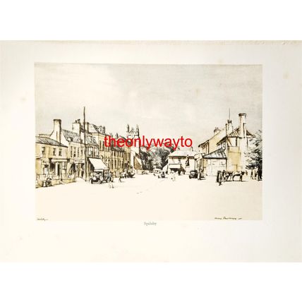 Spilsby, Lincolnshire, Book Illustration (Print), 1936