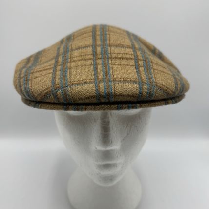 Kangol Plaid Flat Cap 80% Wool 20% Chlorofibre X/L NWT Unisex