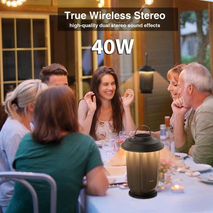 Onforu Outdoor Bluetooth Speaker, 2 Pack 40W True Wireless Stereo Dual Pairing L