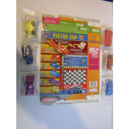 Nestle 2006 Honey Nut Cheerios Light Speeder Cars Cereal Box & Set 6 Sealed Cars