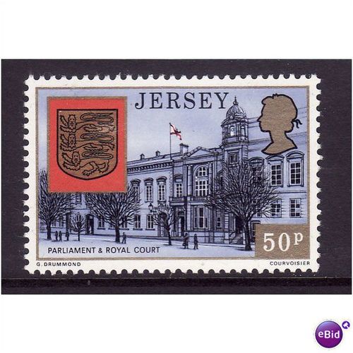 JERSEY 1977 50p PARLIAMENT & ROYAL COURT SG153 U/M MINT