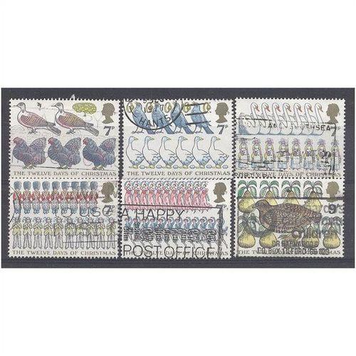 1977 Christmas set of 6.Fine Used.2013gbb