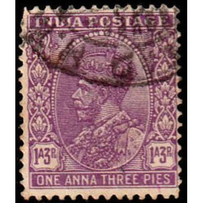 India 1932 King George V 1A3P Used Stamp