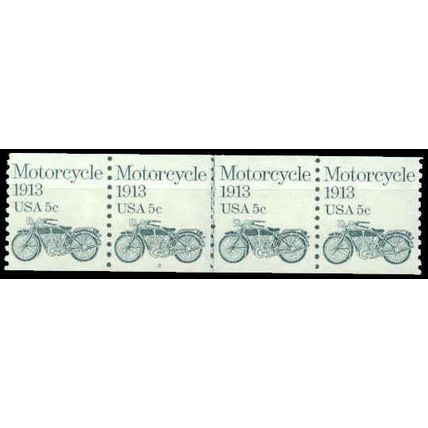 1899 5c Motorcycle Very Fine MNH Dry Gum PNC 2/4 G0142