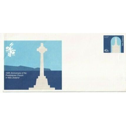 New Zealand 1990 Presbyterian Church stationary cover unaddressed VGC