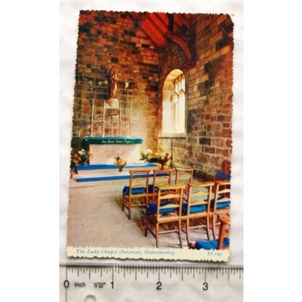 old postcard The Lady Chapel Interior, Osmotherley