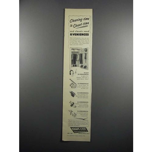 1950 Knape & Vogt K-Veniences Ad - Cleaning-Time