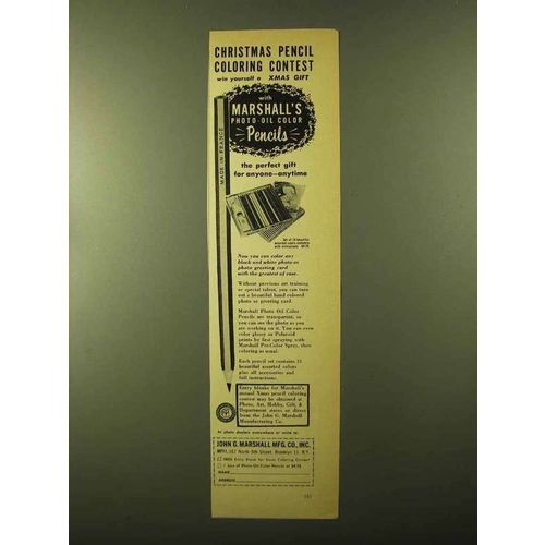 1957 Marshall's Photo-Oil Colors Ad - Christmas Contest