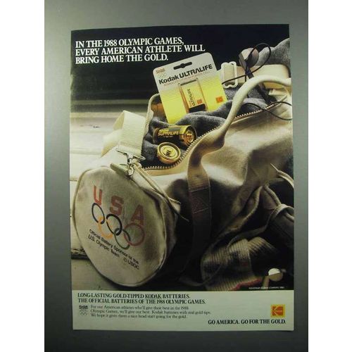 1988 Kodak Batteries Ad - The 1988 Olympic Games