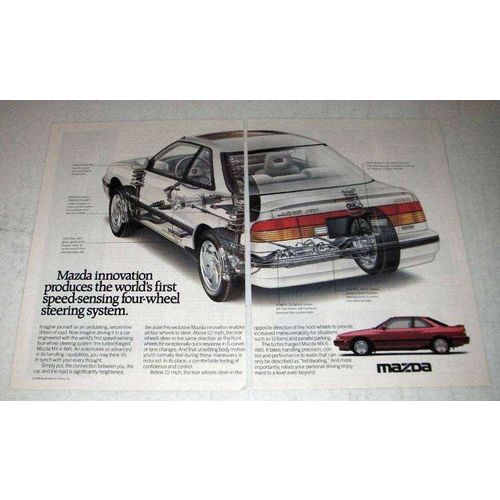 1989 Mazda MX-6 Ad - Speed-Sensing Steering System