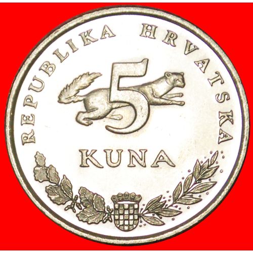 BEAR: CROATIA ★ 5 KUNA 2007. MINT LUSTER! LOW START ★ NO RESERVE!
