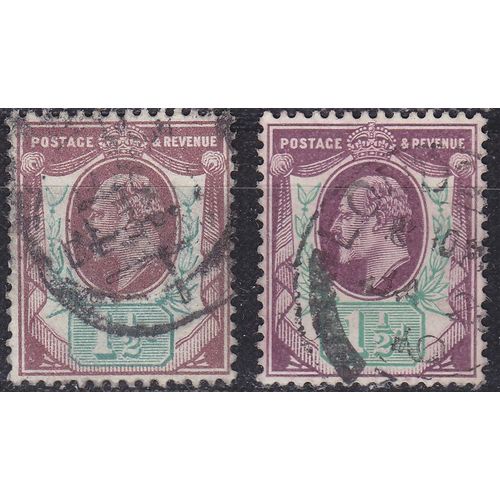 ENGLAND GREAT BRITAIN [1902] MiNr 0105 ( O/used ) [02] 2 Farben