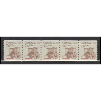 2255 7.6c Carreta Fine MNH Dry Gum PNC 1/5 X2914