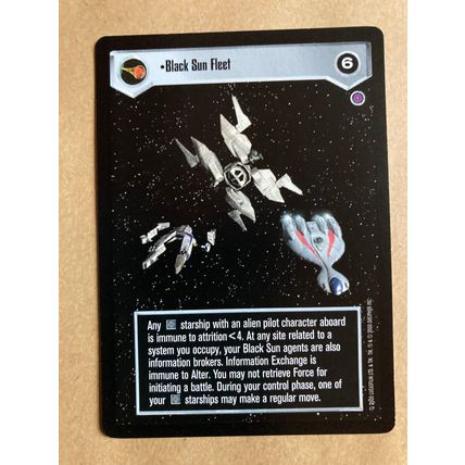 Star Wars CCG: Reflections II Limited # Black Sun Fleet (A) dark 2000 decipher