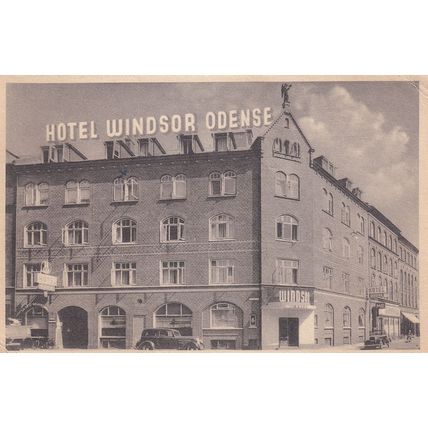 AK Odense Hotel Windsor Denmark Old Postcard