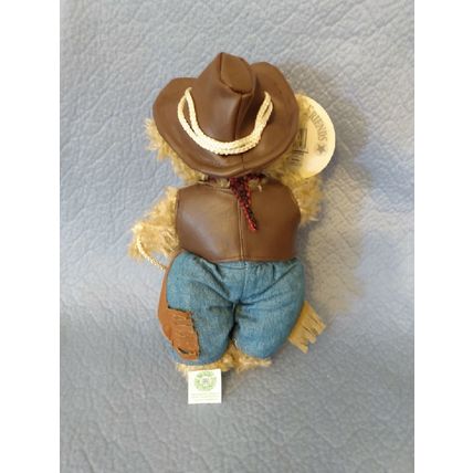 RARE BEARY BEST FRIENDS COWBOY NWT HAT FRINGED VEST BLUE JEANS AND CHAPS