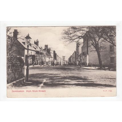 High West Street Dorchester Postcard 1916 Dorset