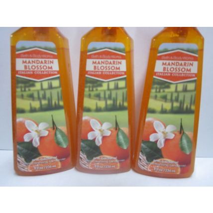3 Bath & Body Works Hand Soap 8 oz Deep Cleansing Mandarin Blossom