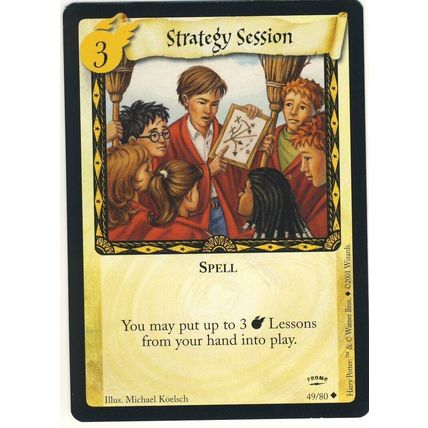 HARRY POTTER TCG QUIDDITCH CUP PROMO CARD STRATEGY SESSION