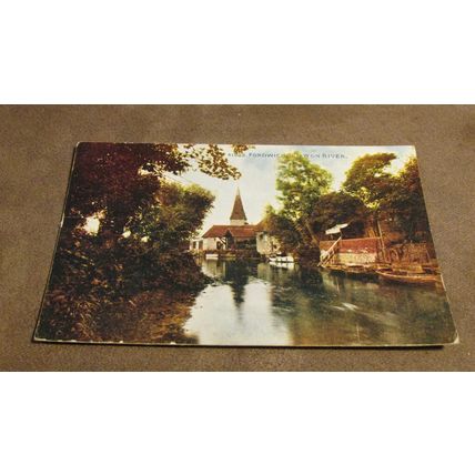 1921 fr Photochrom Postcard - River scene, Fordwich -Nr Canterbury, Kent