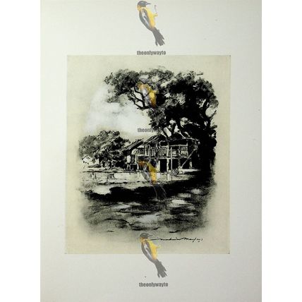 Up Country Village, Burma, Menpes, Book Illustration (Print), 1903
