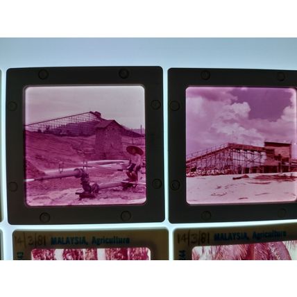 Vintage 35mm Film Slides, Mining & Engineering Malaysia x6 Job Lot