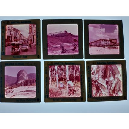 Vintage 35mm Film Slides, Mining & Engineering Malaysia x6 Job Lot