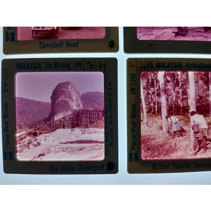 Vintage 35mm Film Slides, Mining & Engineering Malaysia x6 Job Lot