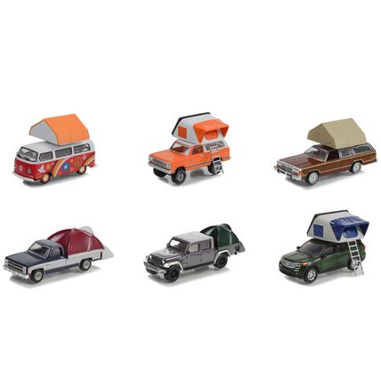 "The Great Outdoors" Set of 6 pieces Series 2 1/64 Diecast Model Cars by Gree...