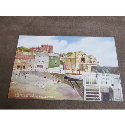 Valentines Postcard -Lookout House, Broadstairs Kent - Artist E.W Trick / A2016