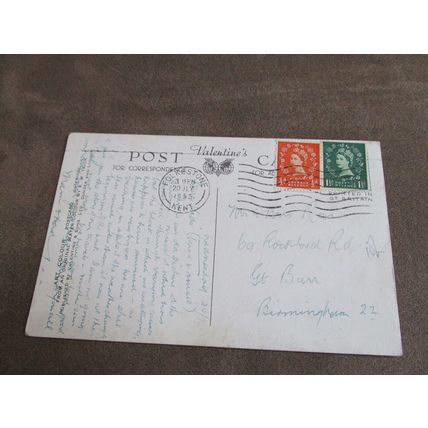 Valentines Postcard -Pretty scene, Folkestone Kent - Artist E.W Trick / A1962