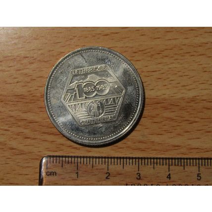 City of Lethbridge Centenary 1885-1985 Token (e716 )