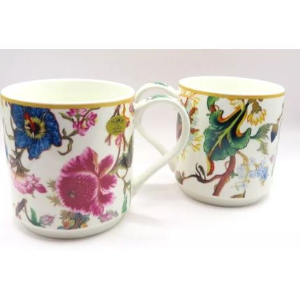Anthina Mugs Fine China Set of Two Ceramic 9 CM Microwave & Dishwasher Safe