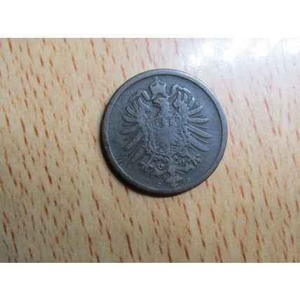 1876c 2 Pfennig Germany Empire Coin