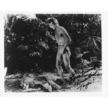 Bruce Bennett Historic Tarzan Film Actor 10x8 Hand Signed Photo