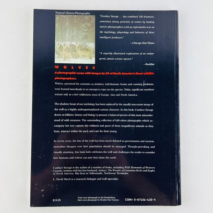 Wolves Paperback Book by Candace Savage, L David Mech