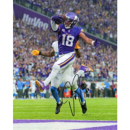 Autographed Justin Jefferson 8 x 10 Photo Signed Nice