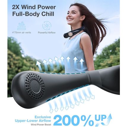 TORRAS Coolify Air 2025 Upgraded Neck Fan Air Conditioner, Upper-Lower Airflow,
