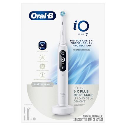 Oral-B Io Deep Clean + Protect Rechargeable Electric Toothbrush, White with a Io