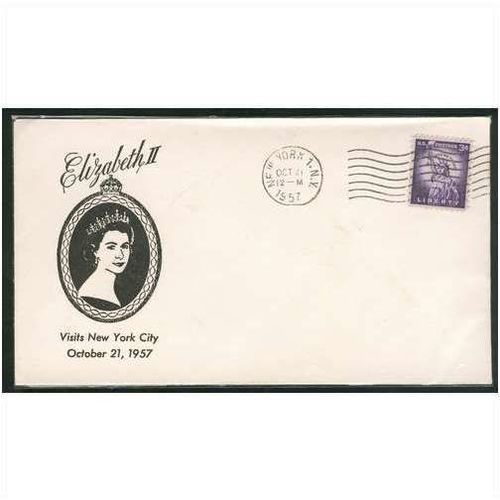 USA FDC 1957 - SG 1033 - Queen Elizabeth 11 Visit to New York