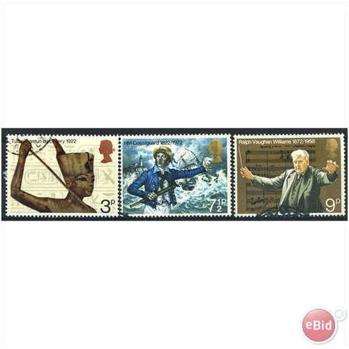 1972 General Anniversaires Set SG901-903 Very Fine Used