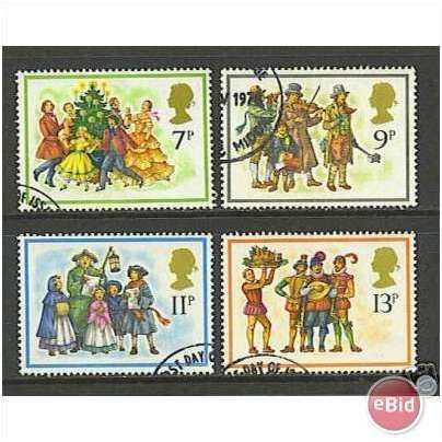 Great Britain 1978 Christmas Carols Used 2 SG 1071-1074 Sc 847-850 postage stamp