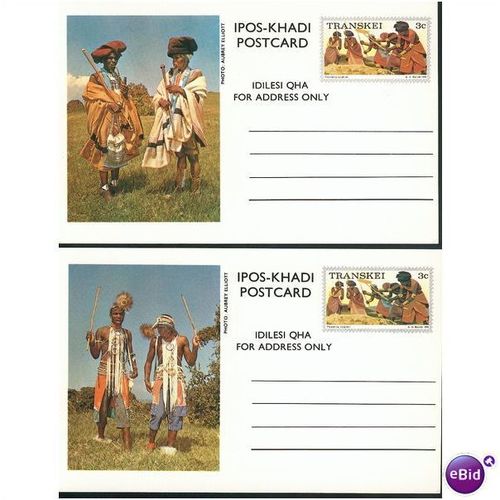 Transkei x10 Postcards 1976 Traditional Dress (Male)